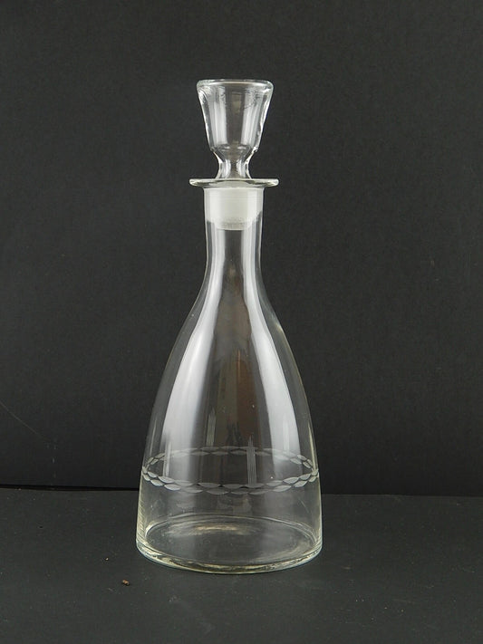 ANTICA PREZIOSA ART DECO BOTTIGLIA DECANTER CRISTALLO BOEMIA