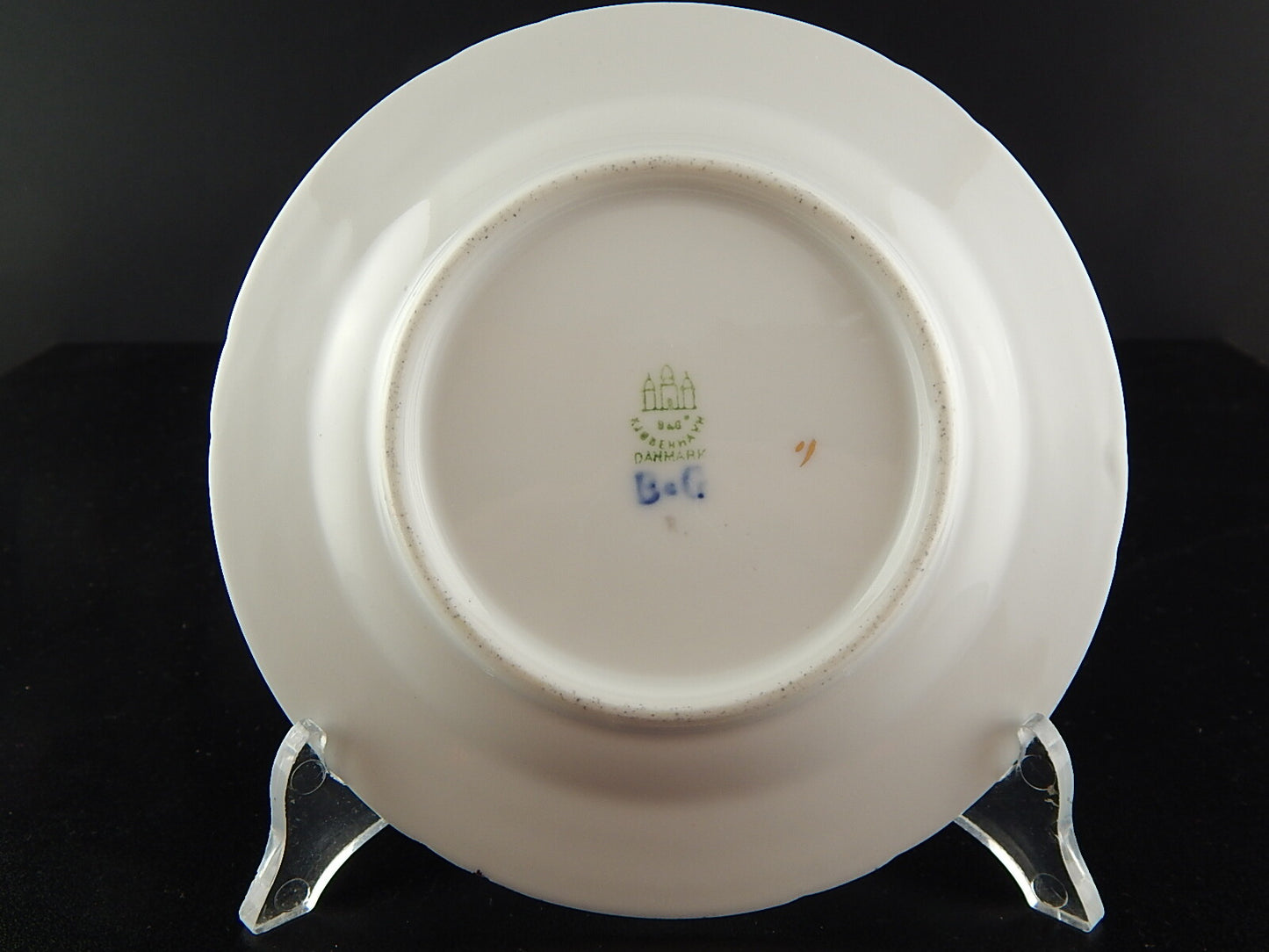 ROYAL COPENHAGEN BING&GRONDAHL ANTICO PIATTO DOLCE PORCELLANA DECORO GABBIANI