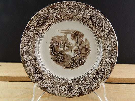 ANTICO 1800 PIATTO PORCELLANA CERAMICA PRIMAVESI & SONS SWANSEA NEWPORT LONDON