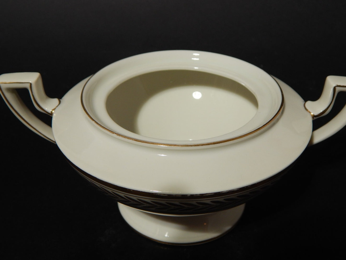 ANTICO SERVIZIO TE' PORCELLANA MODELLO IMPERO KONIGL.1794 ROYAL TETTAU