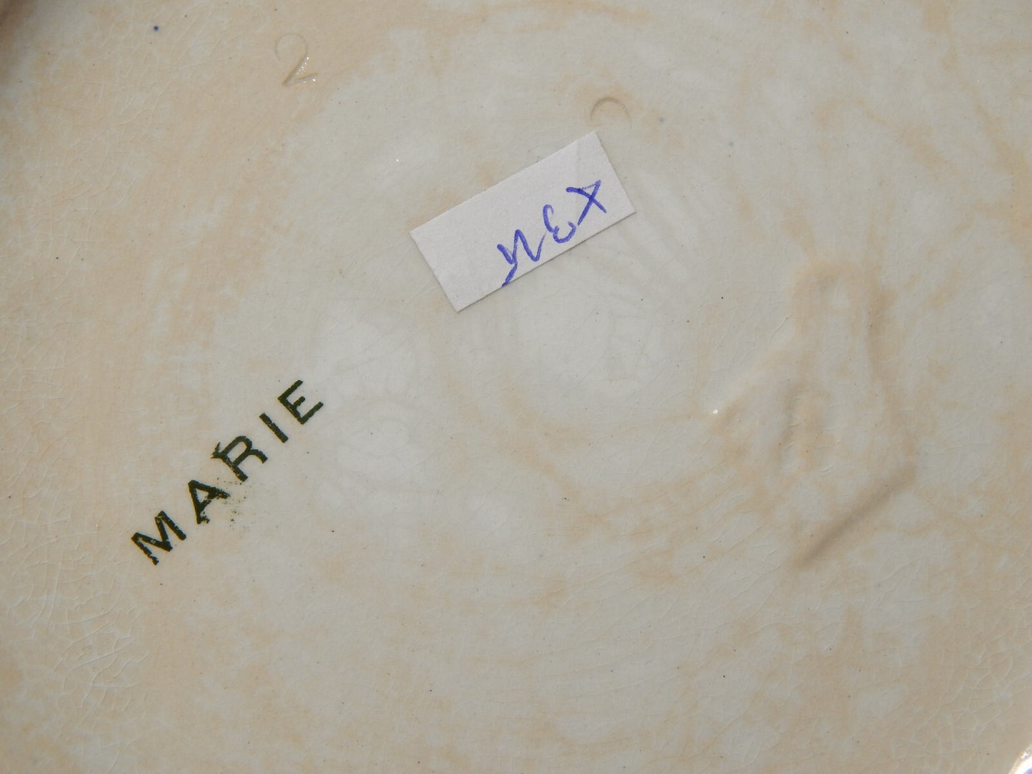 ANTICA RARA ZUPPIERA CENTROTAVOLA CERAMICA PETRUS REGOUT DECORO MARIE VERDE