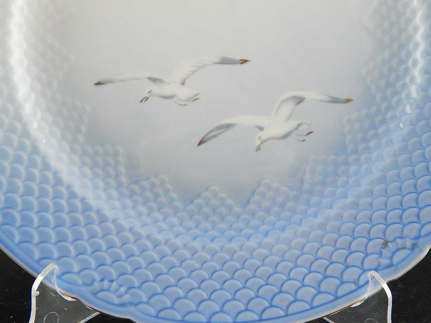 ROYAL COPENHAGEN BING&GRONDAHL PORCELLANA VASSOIO PIATTO PORTATA CM 32 GABBIANI