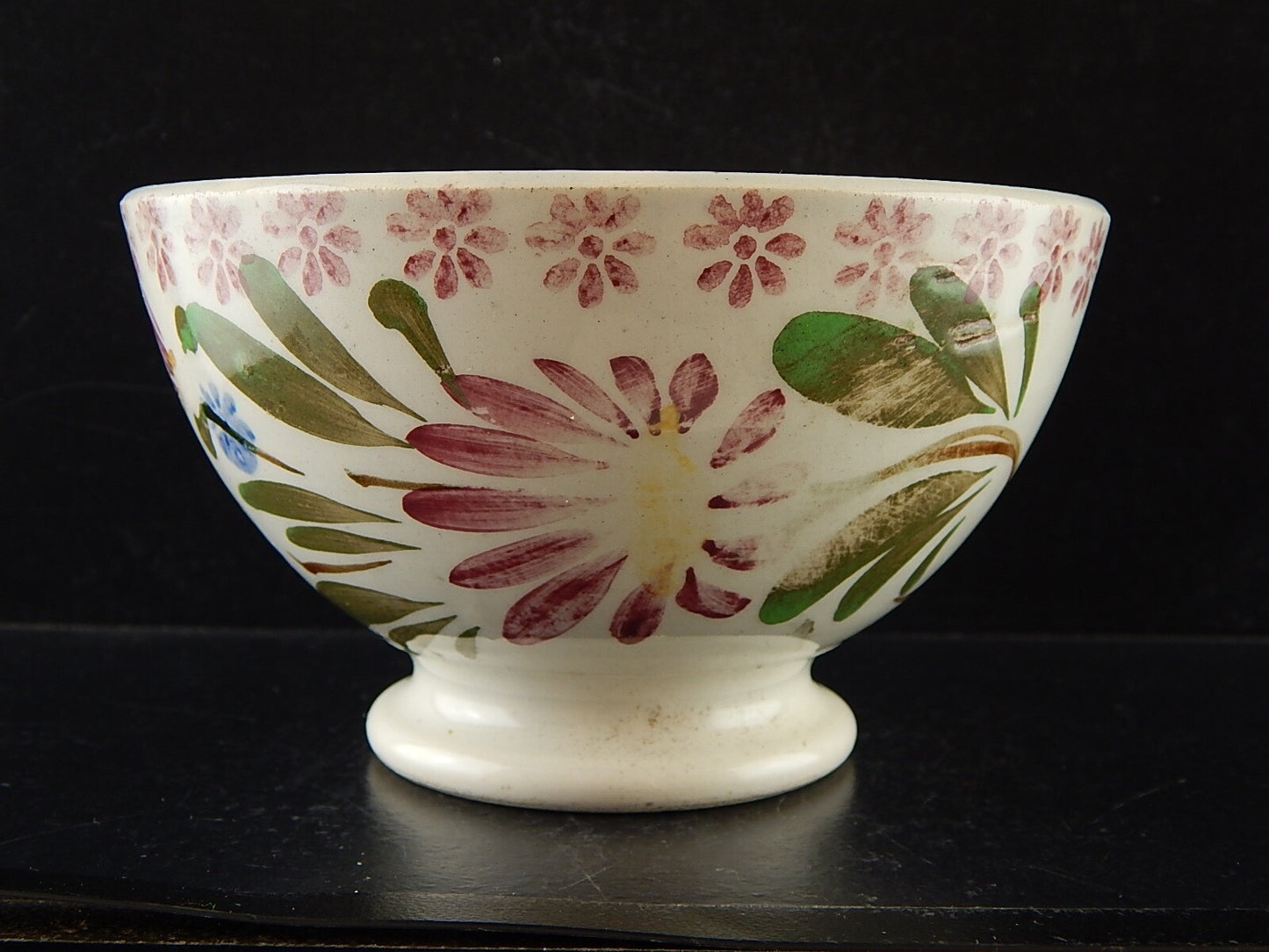 ARTE POVERA ANTICA SCODELLA FINE 800 CERAMICA MAIOLICA DECORO A MANO