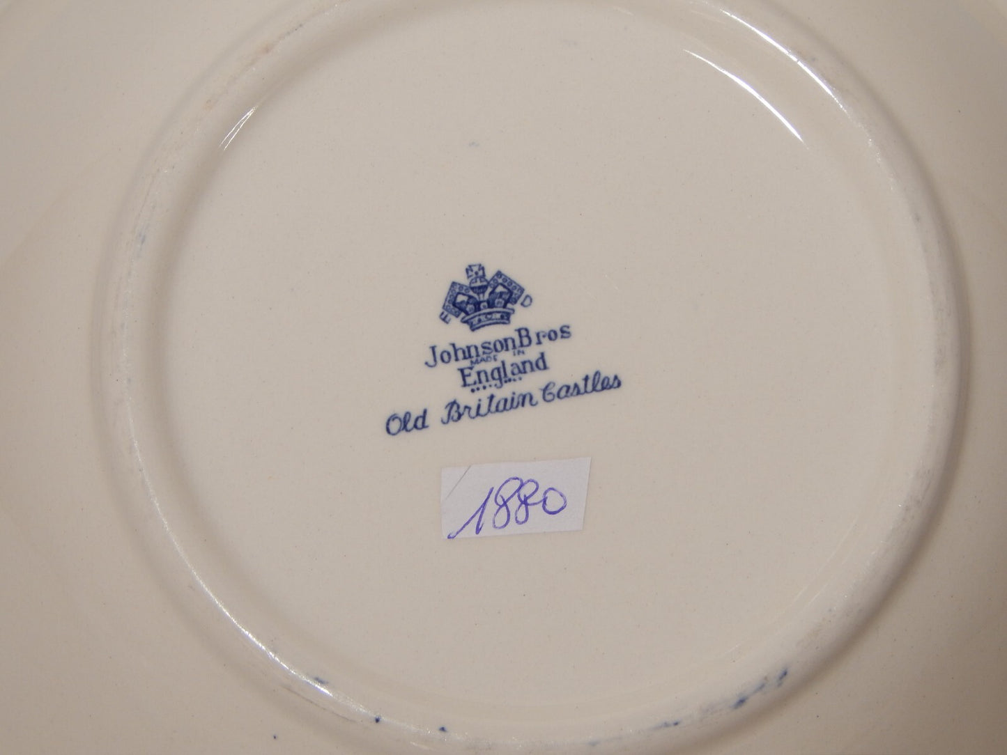 VINTAGE JOHNSON BROS OLD BRITAIN CASTLE BLU INSALATIERA FRUTTIERA PORCELLANA