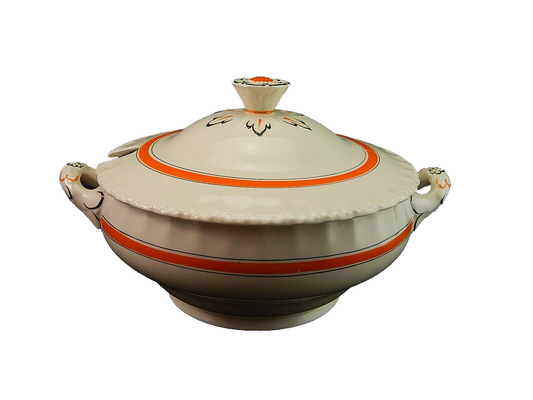 VINTAGE ZUPPIERA CENTROTAVOLA INGLESE GRINDLEY ENGLAND CREAMPETAL