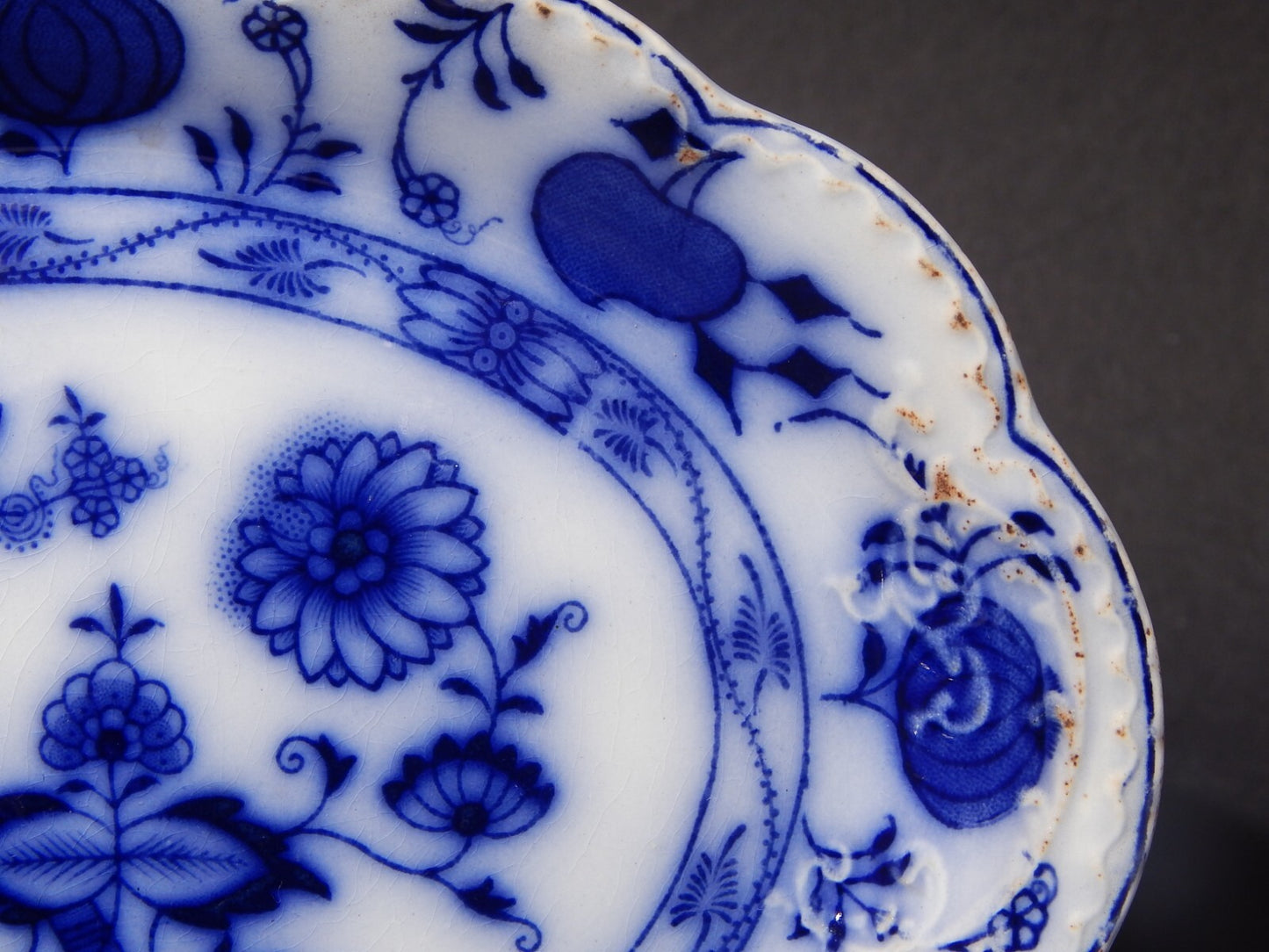 ANTICO RARO JOHNSON BROS DISEGNO HOLLAND VASSOIO RAVIERA SEMI-PORCELLANA