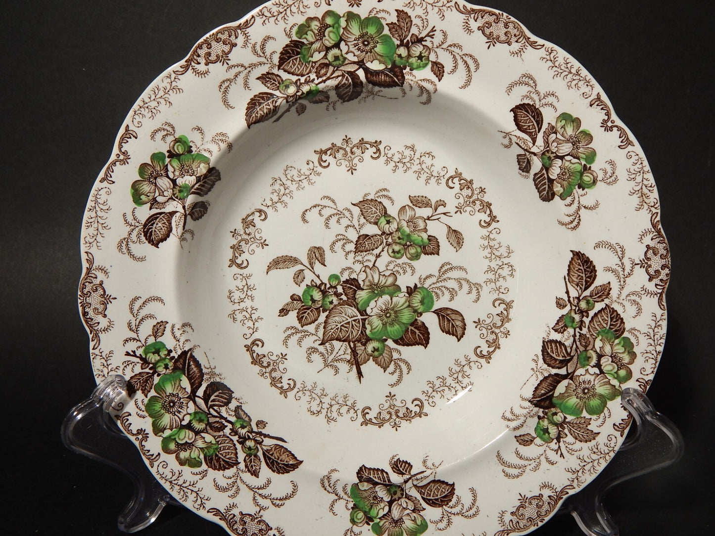 ANTICO 1850 SERVIZIO 18 PIATTI SEMI PORCELLANA INGLESE RIDGWAY &C. APPLE BLOSSOM