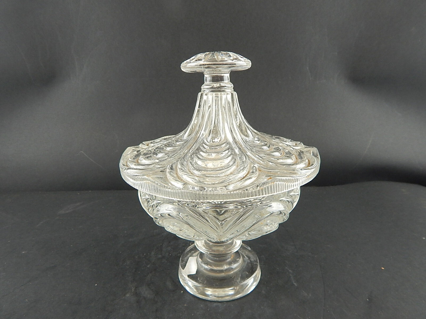 ANTICA PRIMO 800 ORIGINALE PREZIOSO PORTA BONBONS CENTROTAVOLA IN VETRO DIFETTO