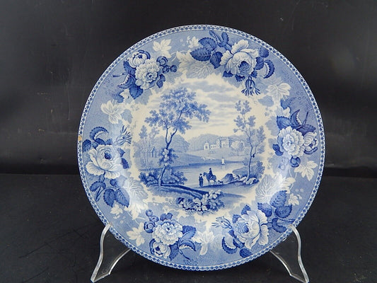 ANTICO COLLEZIONE PIATTO PORCELLANA WEDGWOOD META' 800 VITTORIANO DIFETTO ###