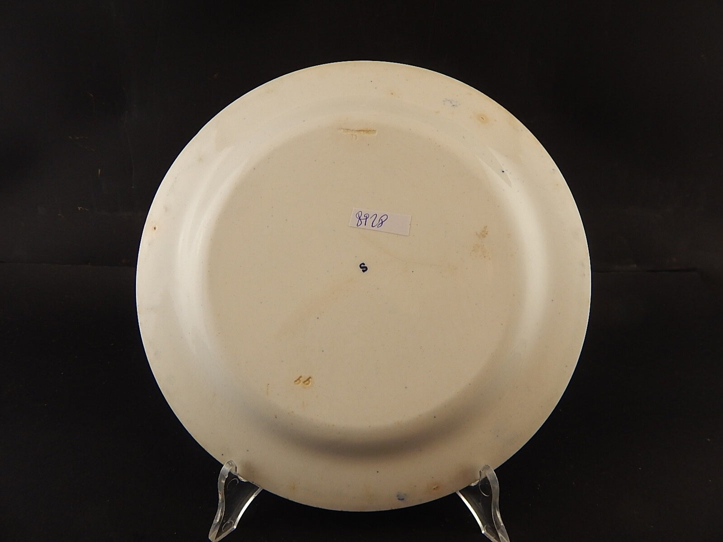 ANTICO RARO PIATTO PORCELLANA WEDGWOOD SEGNI ZODIACALI META' '800 BIANCO BLU #