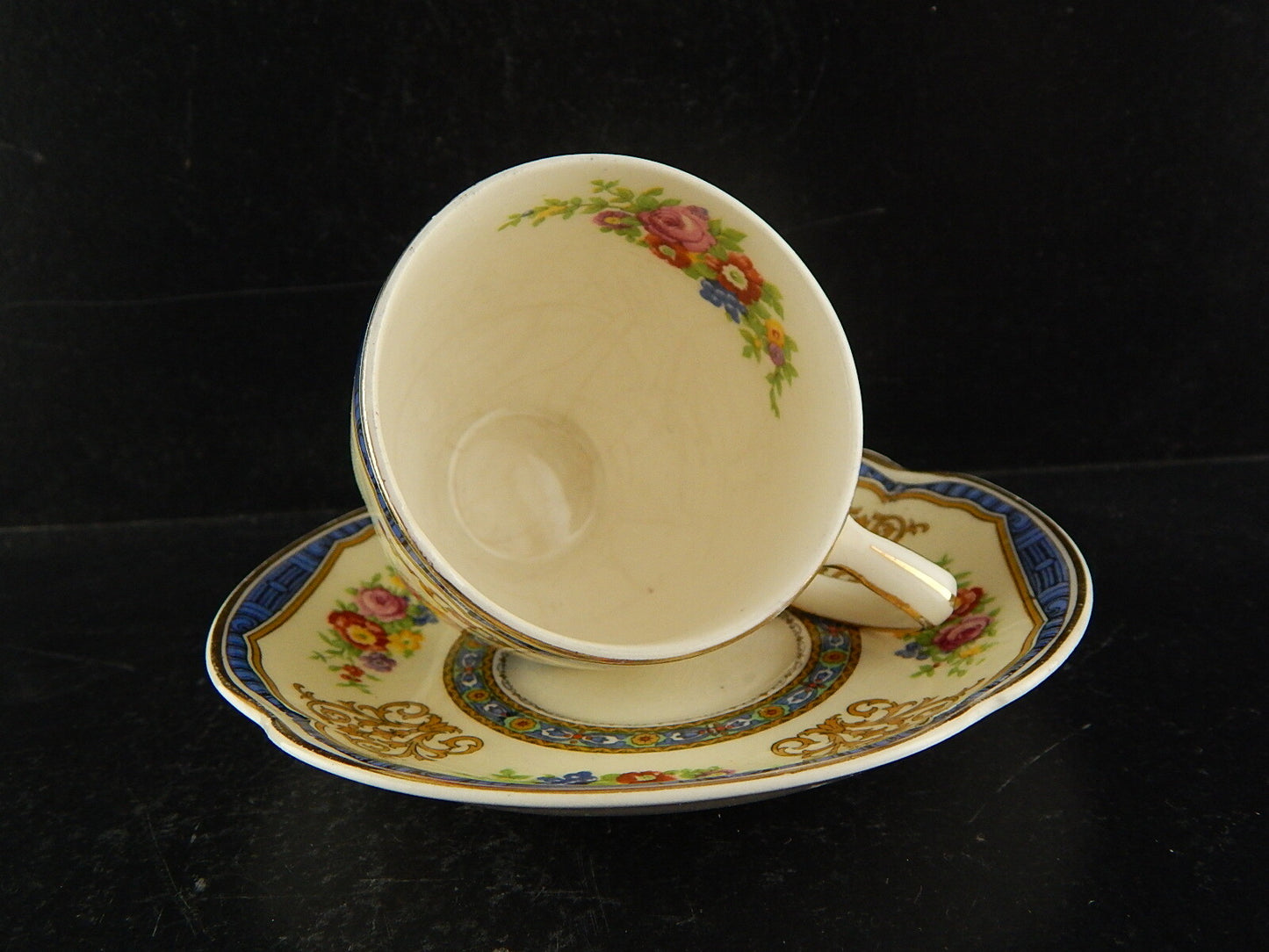 ANTICA 1913 TAZZA PIATTINO SEMI PORCELLANA JOHNSONS BROS COLLEZIONE PAREEK #7689