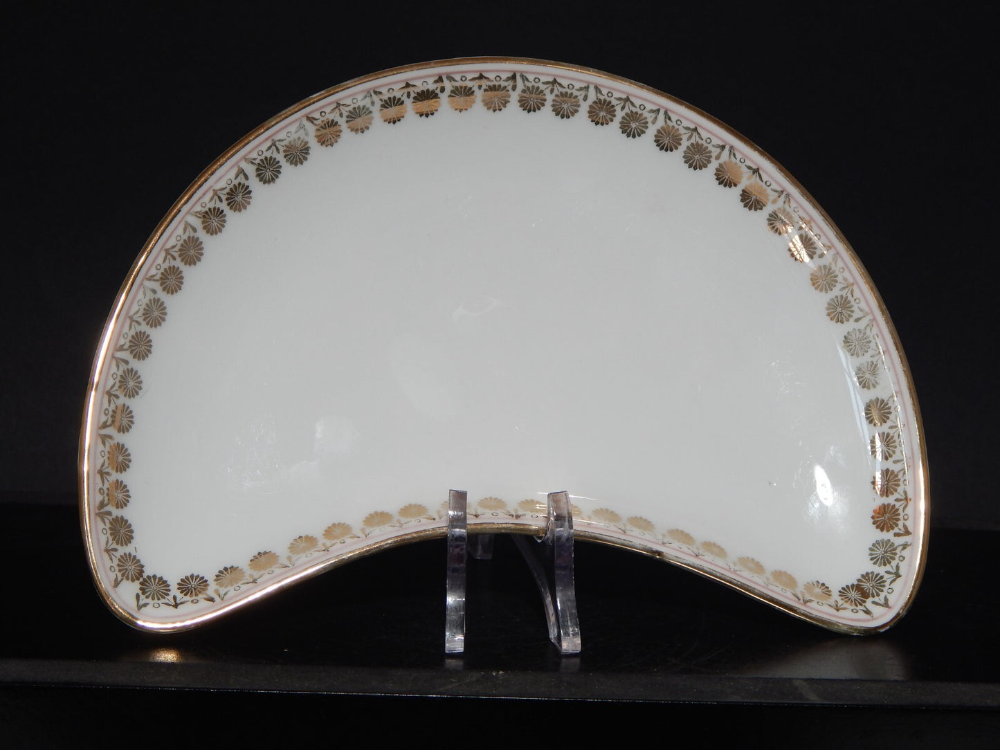 ANTICO SERVIZIO TAVOLA 6 PIATTI INSALATA MEZZA LUNA PORCELLANA GINORI LIBERTY