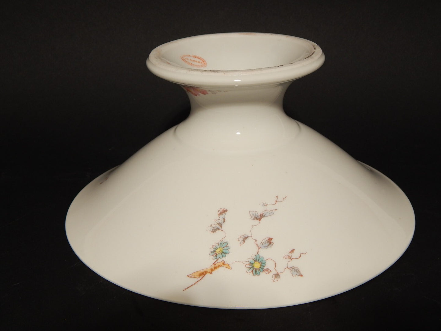 ANTICA ALZATA CENTROTAVOLA FRUTTIERA PORCELLANA GINORI FINE 800 RAMO FIORITO