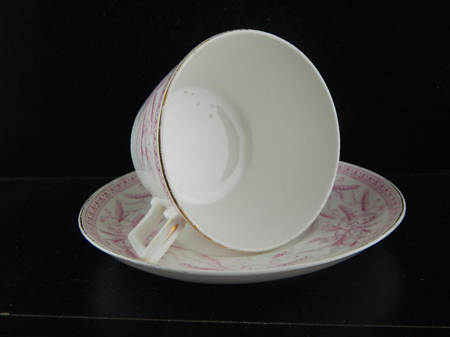 ANTICA TAZZA TE' ALFRED B PEARCE RETAILER LONDON PORCELLANA INGLESE AESTHETIC