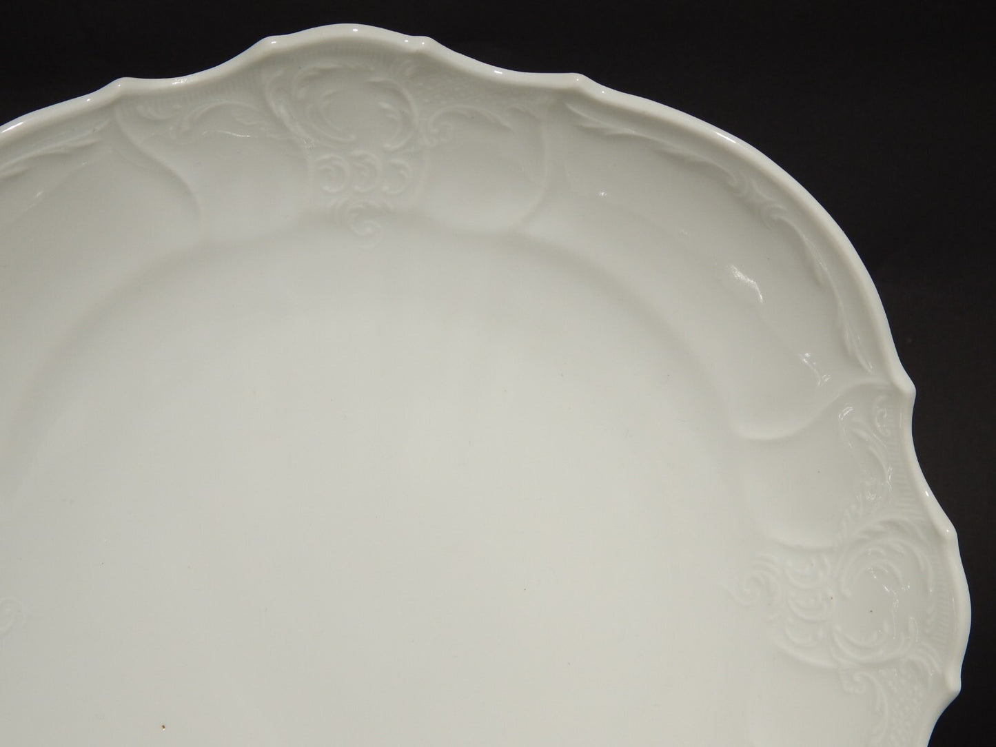 ANTICA ELEGANTE CIOTOLA INSALATIERA PORCELLANA BIANCA BOEMA MODELLO BERNADOTTE