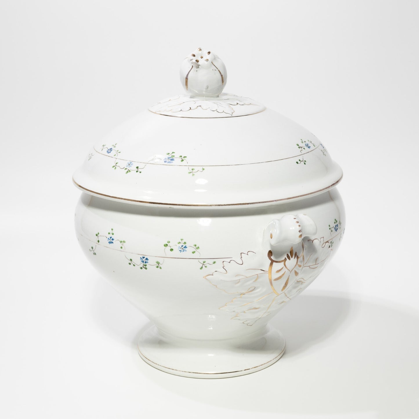 ANTICA ZUPPIERA CENTROTAVOLA LIBERTY CERAMICA ITALIANA LAVENO VERBANUM STONE