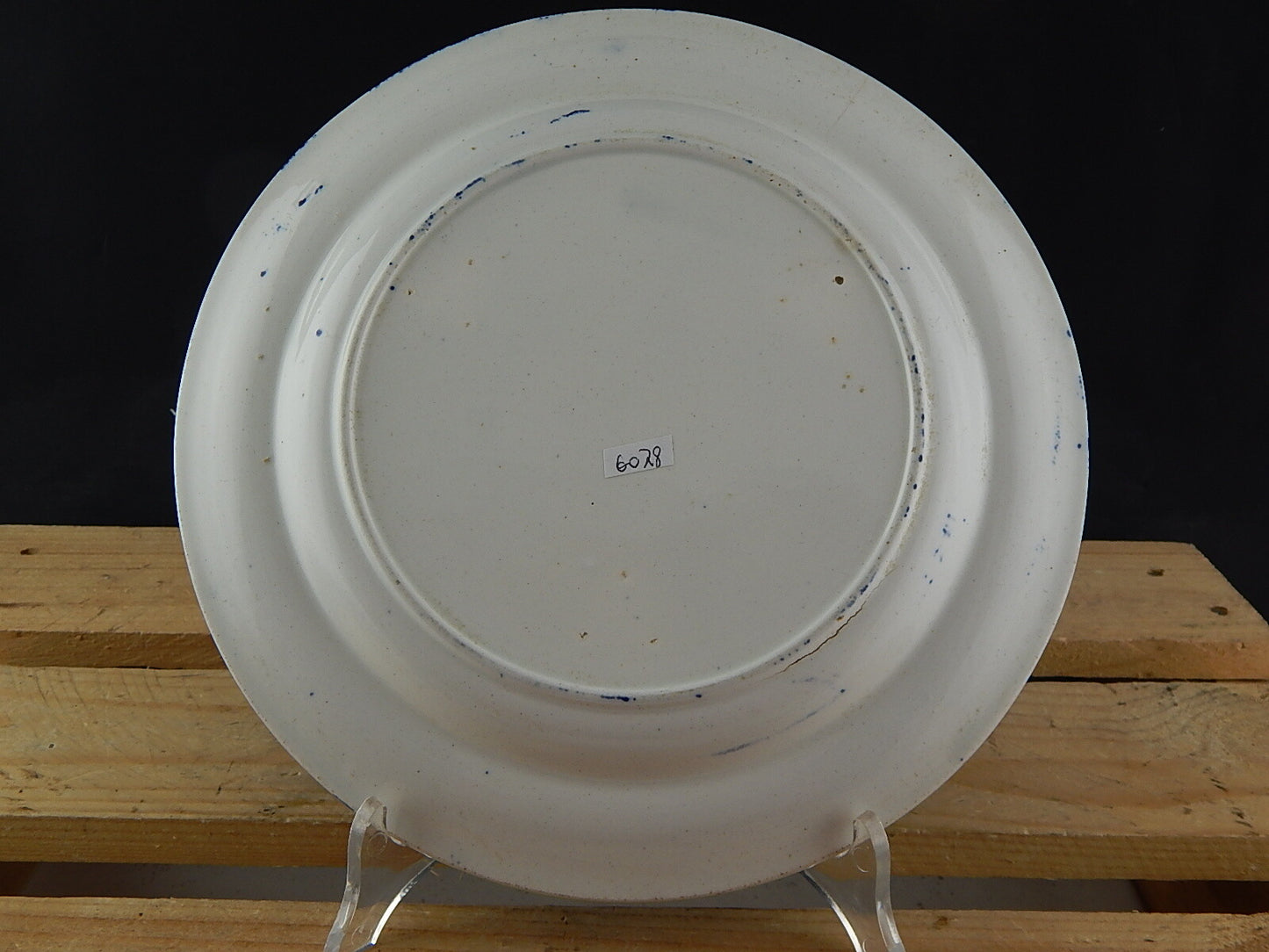 ANTICO PIATTO PORCELLANA WILLOW VITTORIANO LONDON FINE 800 COLLEZIONE