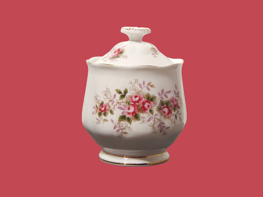 PREZIOSA PORCELLANA ROYAL ALBERT VINTAGE ZUCCHERIERA DECORO LAVENDER ROSE