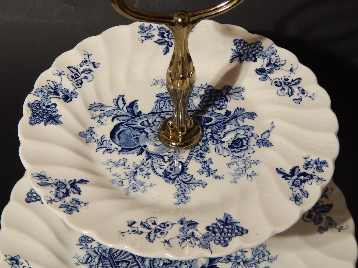 RETRO RARA ALZATA SEMI PORCELLANA BOUNTIFUL MYOTT STAFFORDSHIRE ENGLAND