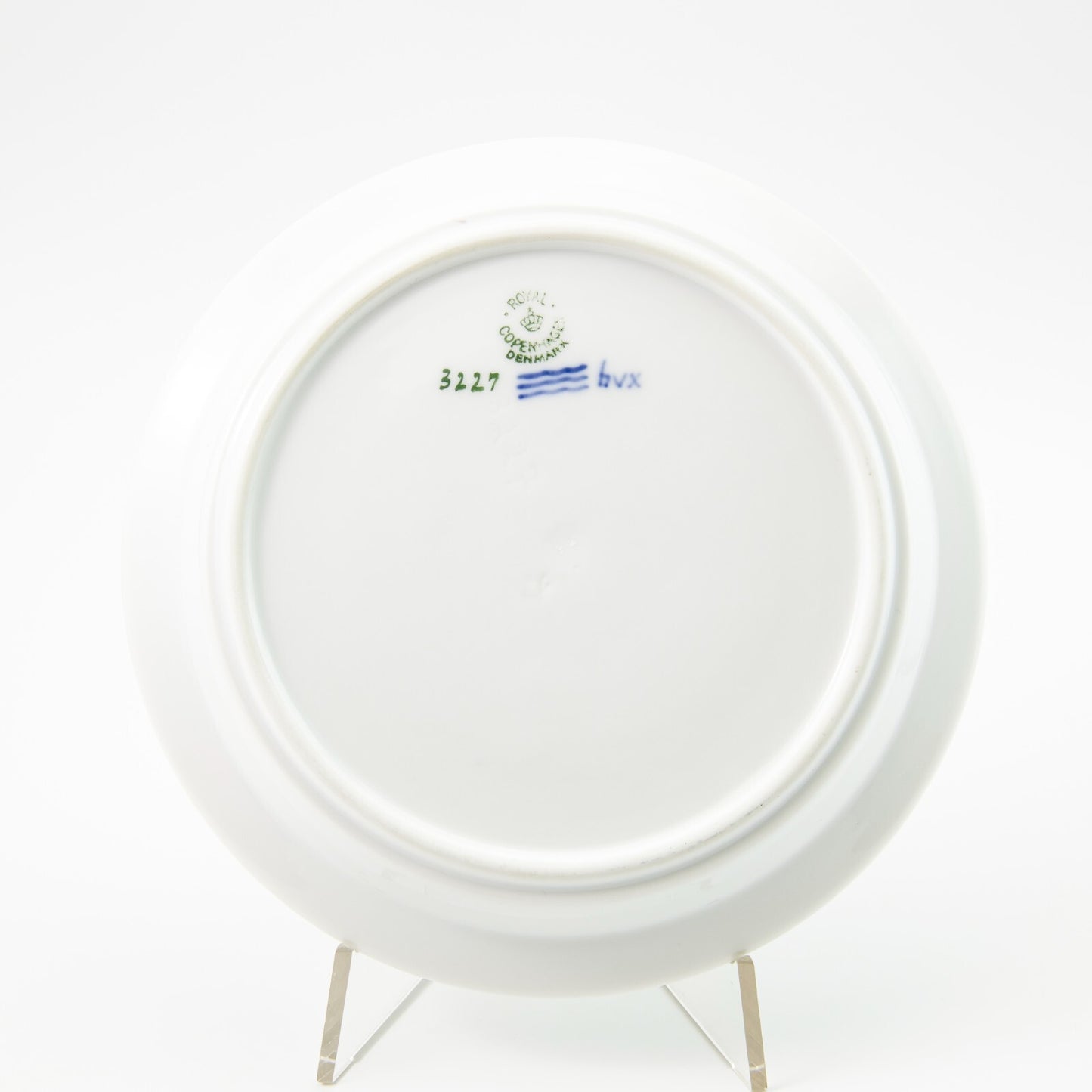 SVUOTATASCHE POSACENERE PIATTO PORCELLANA ROYAL COPENHAGEN CON PAESAGGIO CM 18.5