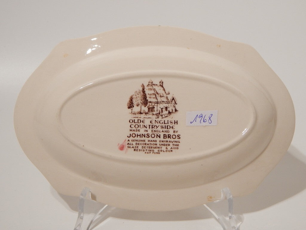ANTICA RAVIERA VASSOIO SEMI PORCELLANA JOHNSON BROS OLDE ENGLISH COUNTRYSIDE