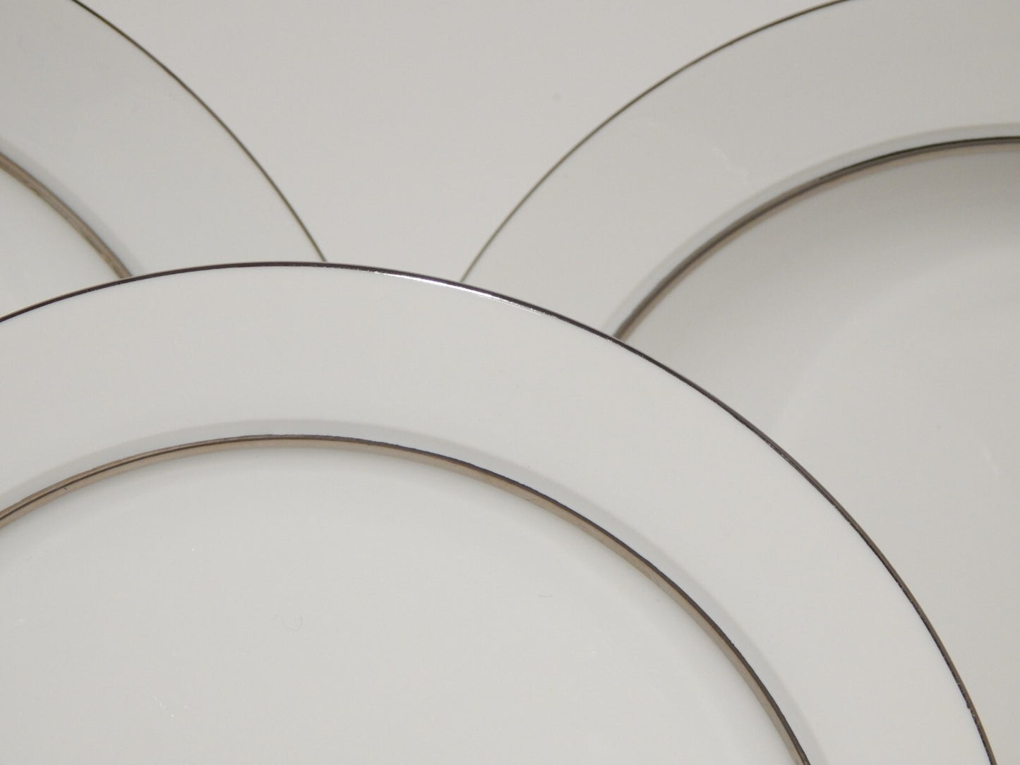 VINTAGE ELEGANTE SERVIZIO TAVOLA PORCELLANA BIANCA E ARGENTO ESCHENBACH IMPERO