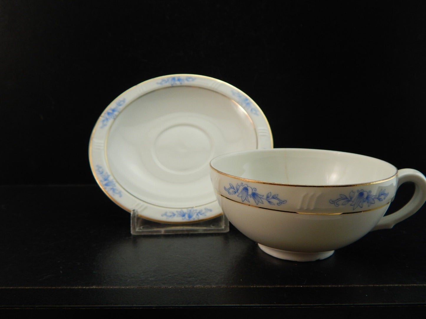 ANTICA 1945 ART DECO TAZZINA CAFFE' PORCELLANA H & C CHODAU BOHEMIA DIFETTO