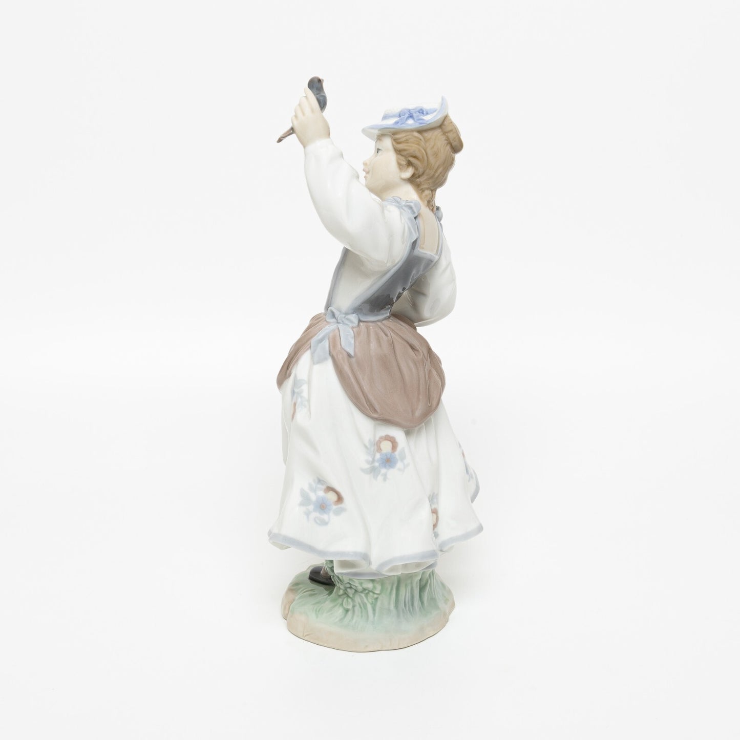 STATUINA PORCELLANA LLADRO "Ragazza con Passero" COD 4758 CM 28x13x11 DIFETTO