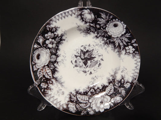 ANTICO PIATTO FONDO CERAMICA JARDINIERE VILLEROY & BOCH FINE '800 DIFETTO B1137