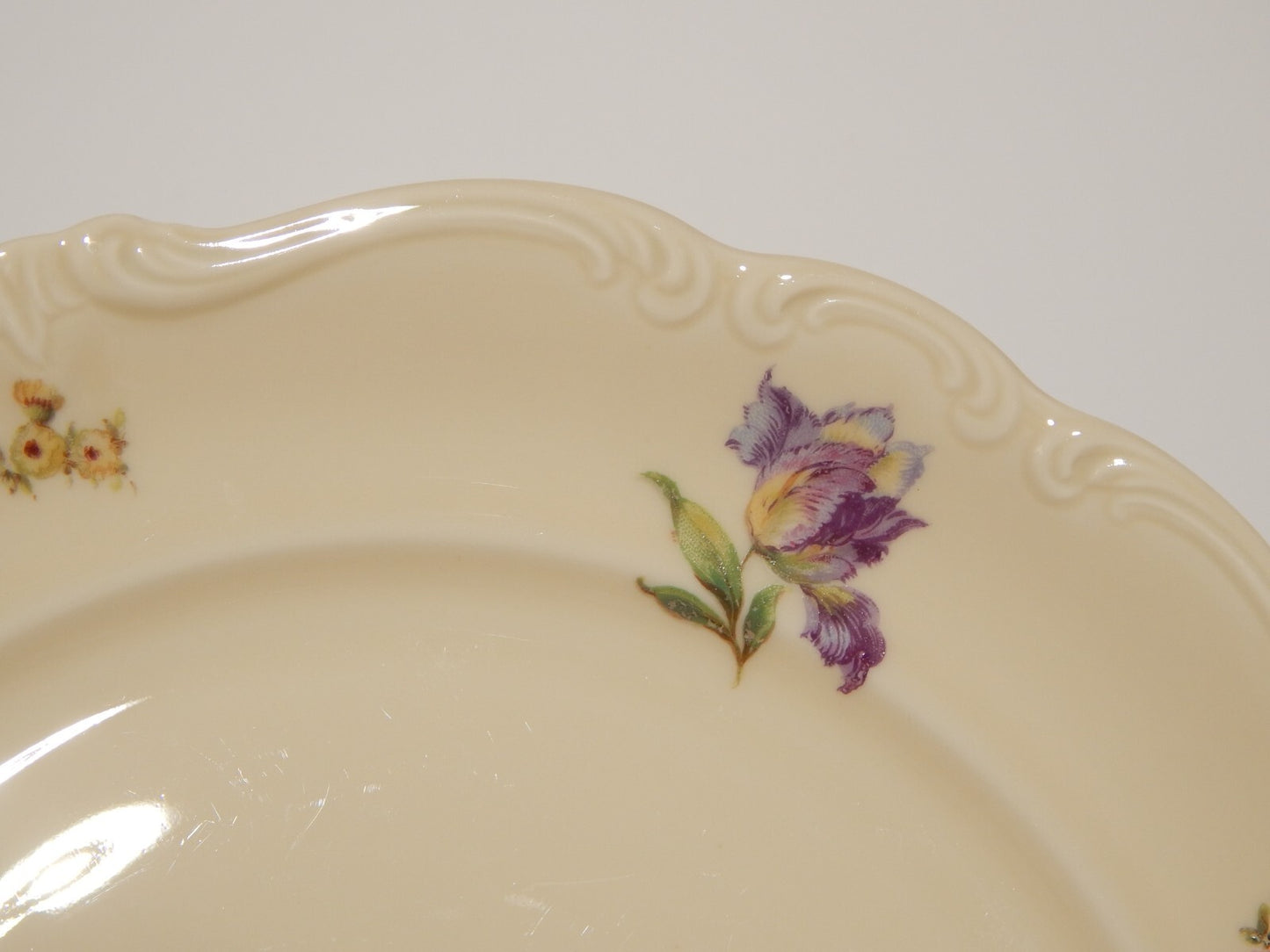 PREZIOSO ANTICO SERVIZIO 6 PIATTI DESSERT PORCELLANA ROSENTHAL POMPADOUR