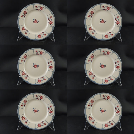 ANTICO ART DECO SERVIZIO TAVOLA 6 PIATTI CERAMICA SARREGUEMINES DIGOIN NINETTE