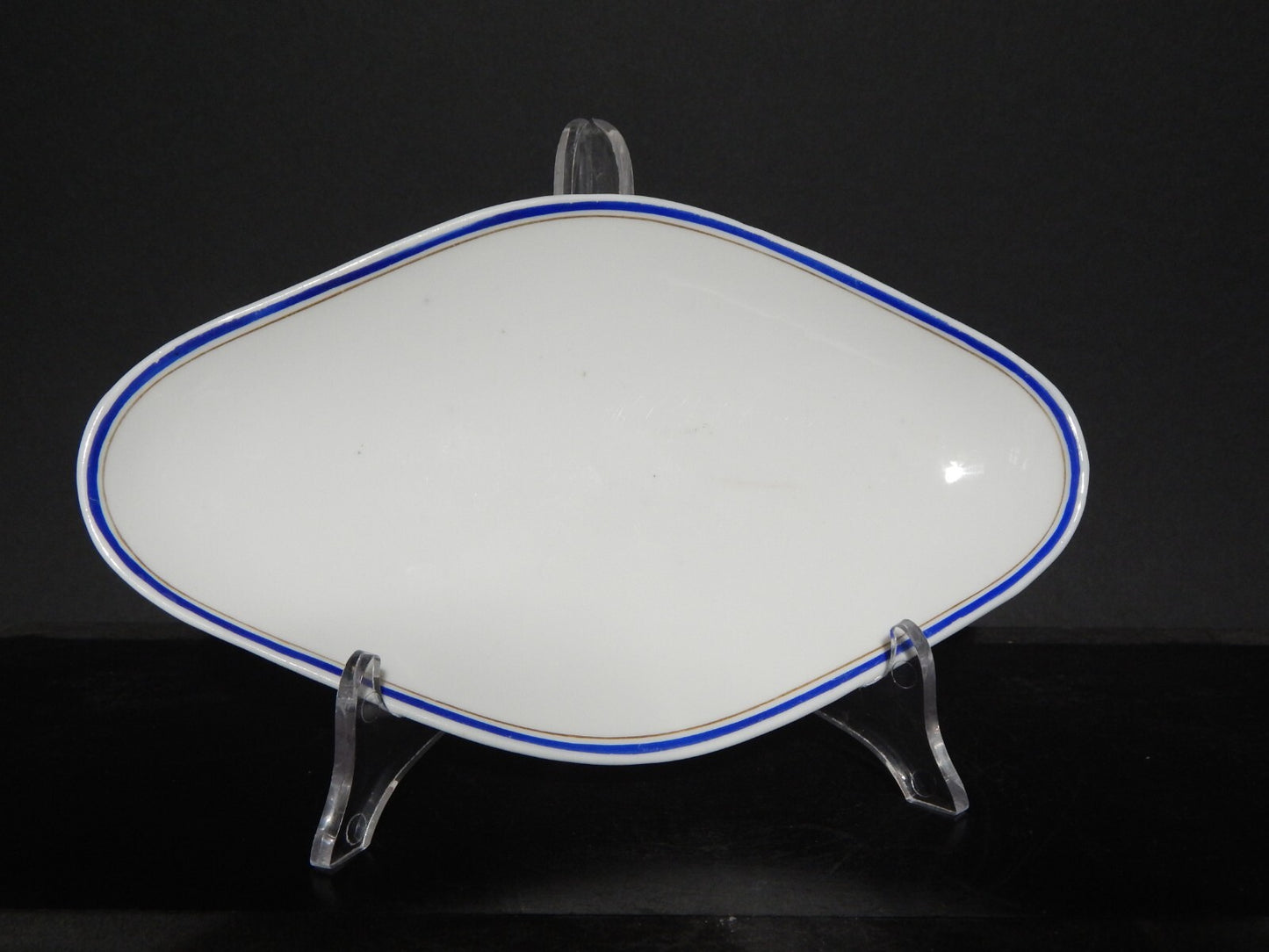 ANTICA RAVIERA VASSOIO IMPERO PORCELLANA GINORI DOCCIA XIX SECOLO