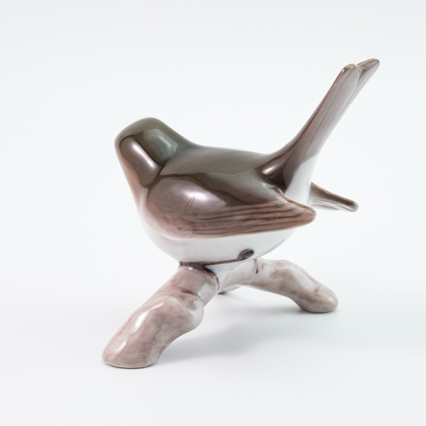 STATUINA PORCELLANA ROYAL COPENHAGEN BING&GRONDAHL "Pettirosso, Robin" CM 9x8x10