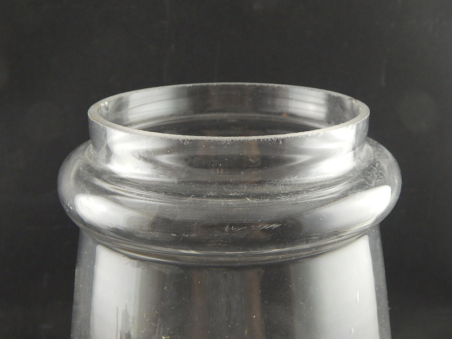 ANTICO VASO E COPERCHIO ALBARELLO VETRO SOFFIATO ALTARE DROGHERIA O FARMACIA