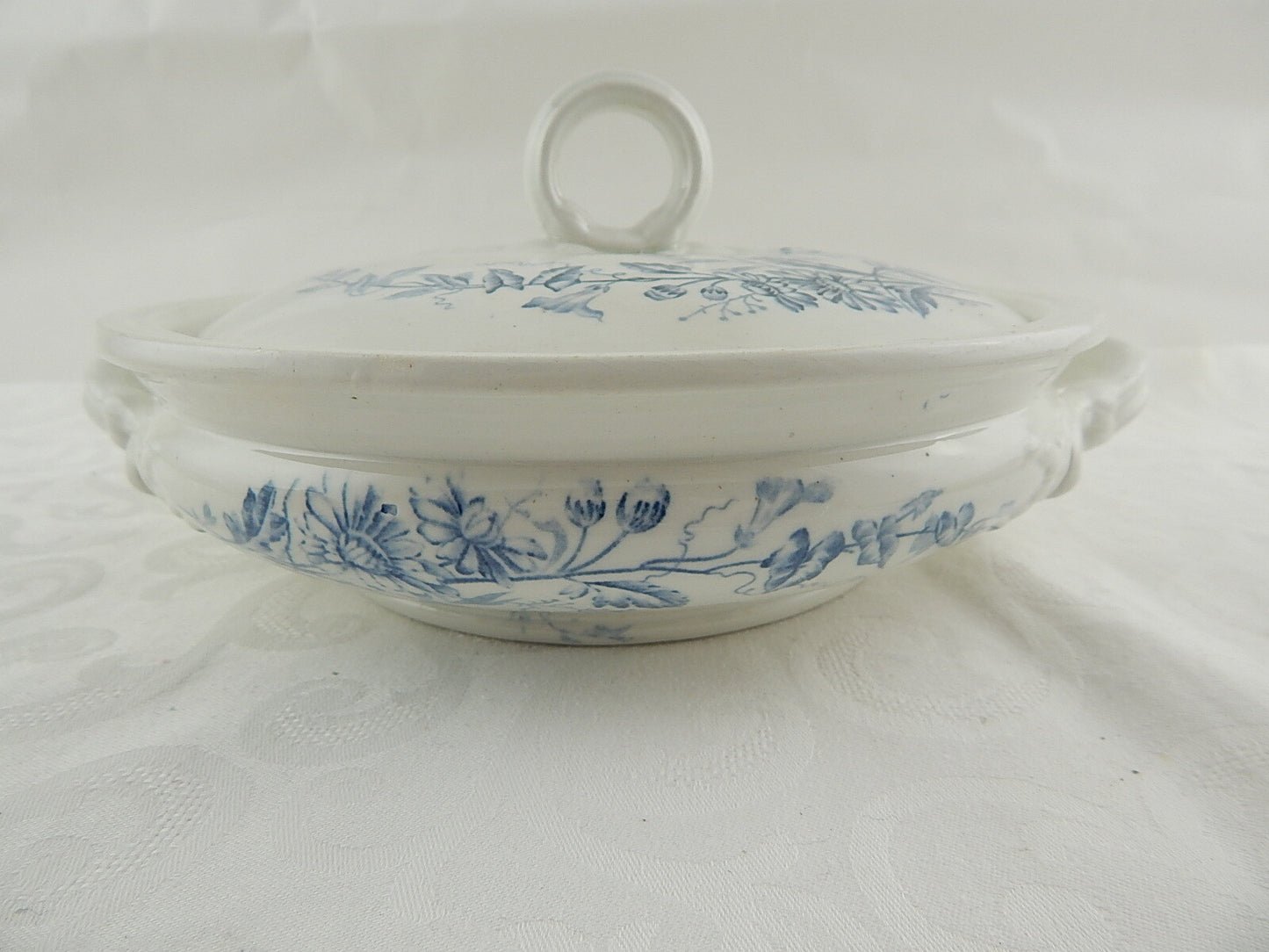 ANTICA IMPERIAL BONN GERMANY SECOLO XIX LEGUMIERA PORCELLANA CERAMICA COLLEZIONE