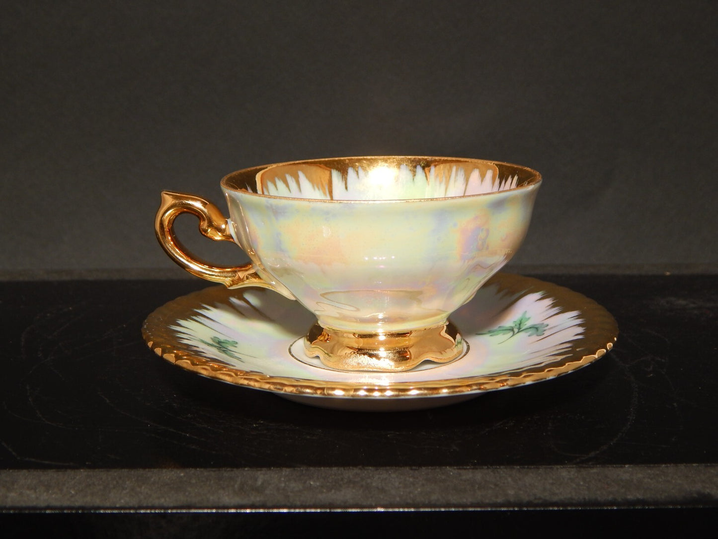 ANTICA RARA TAZZINA CAFFE' PORCELLANA BAVARIA RUDOLF WACHTER DECORO LUSTRO E ORO