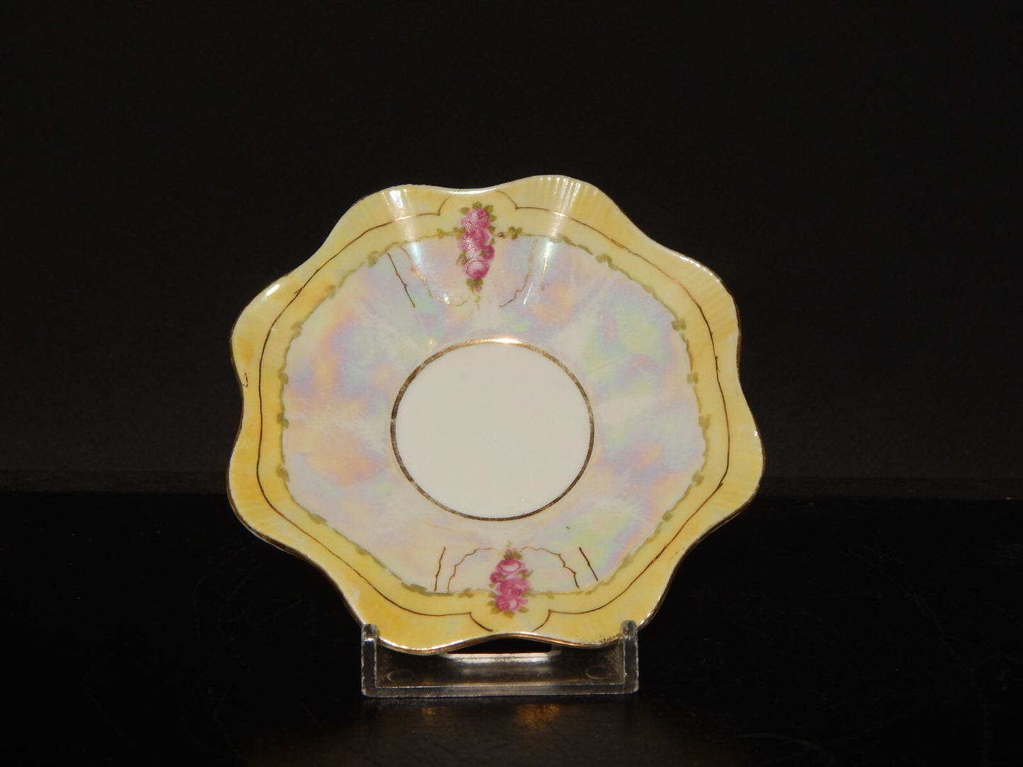 ANTICA PREZIOSA RARA LIBERTY TAZZINA PORCELLANA DECORATA A MANO PRIMO 900