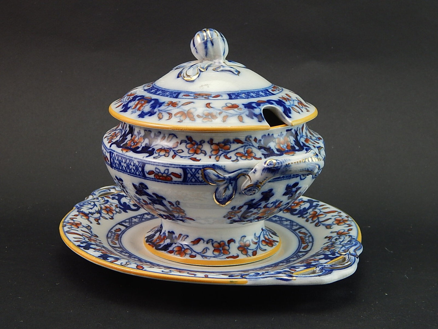 ANTICA RARA ZUPPIERA EGOISTE PUERPERA CENTROTAVOLA CERAMICA INGLESE MINTON 1860