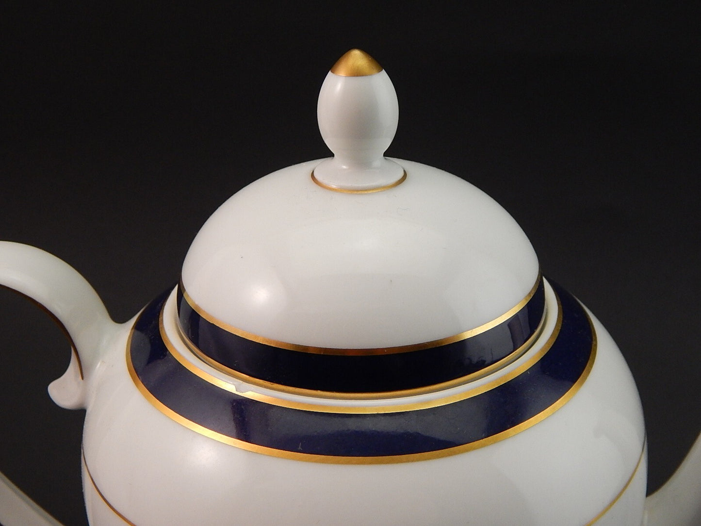 ANTICA PREZIOSA CAFFETTIERA PORCELLANA WINTERLING BAVARIA IMPERIAL BLUE