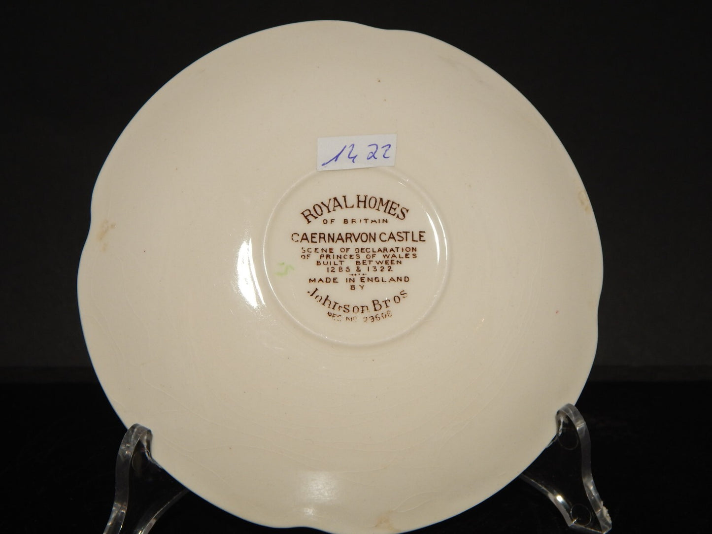 ANTICA TAZZA TE' PORCELLANA JOHNSON BROS ROYAL HOMES OF BRITAIN CAERNARVON