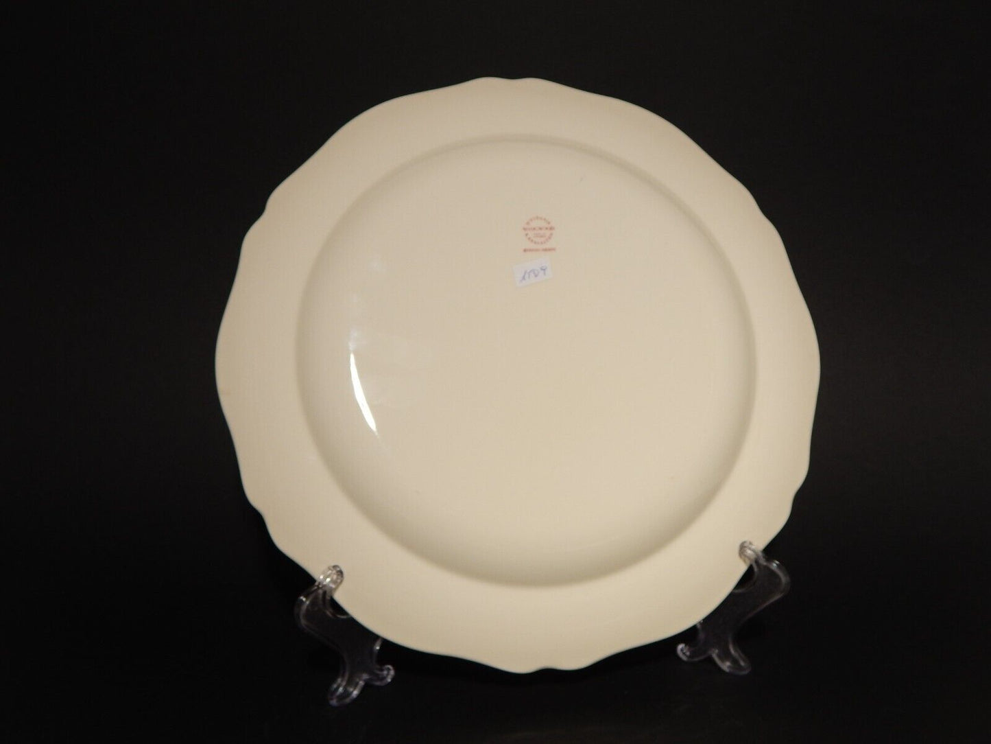 VINTAGE CERAMICA WEDGWOOD ETRURIA BARLASTON QUEENS SHAPE VASSOIO ROTONDO