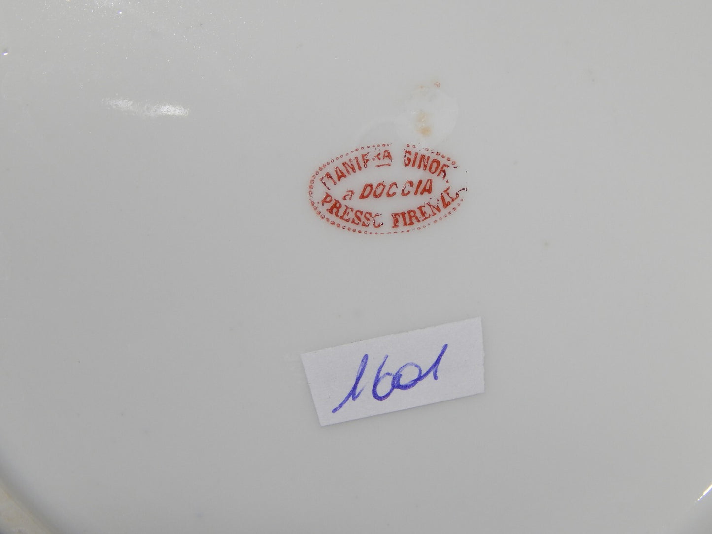 ANTICO RARO SERVIZIO TAVOLA IMPERO 18 PIATTI PORCELLANA GINORI DOCCIA SEC. XIX