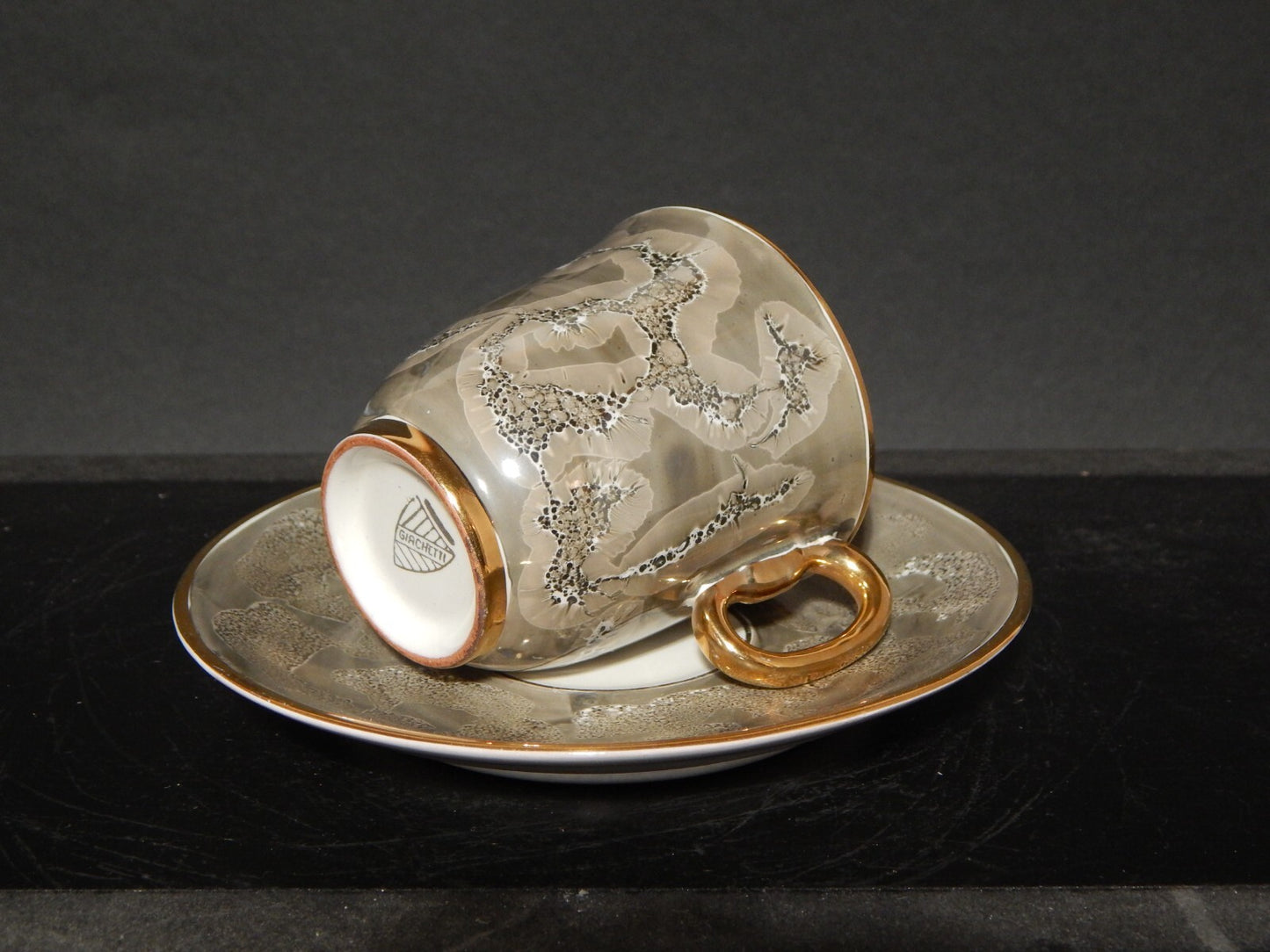 VINTAGE TAZZA CAFFE' CERAMICA MADE IN ITALY CERAMISTA BRUNO GIACHETTI #1688