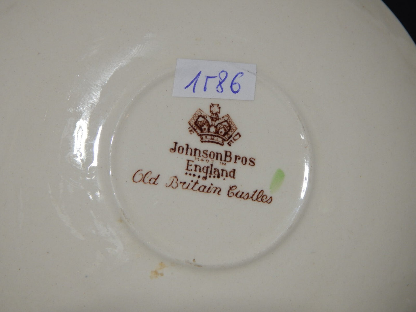 ANTICA TAZZA TE' PORCELLANA JOHNSON BROS OLD BRITAIN CASTLE MULTICOLOR DIFETTO #