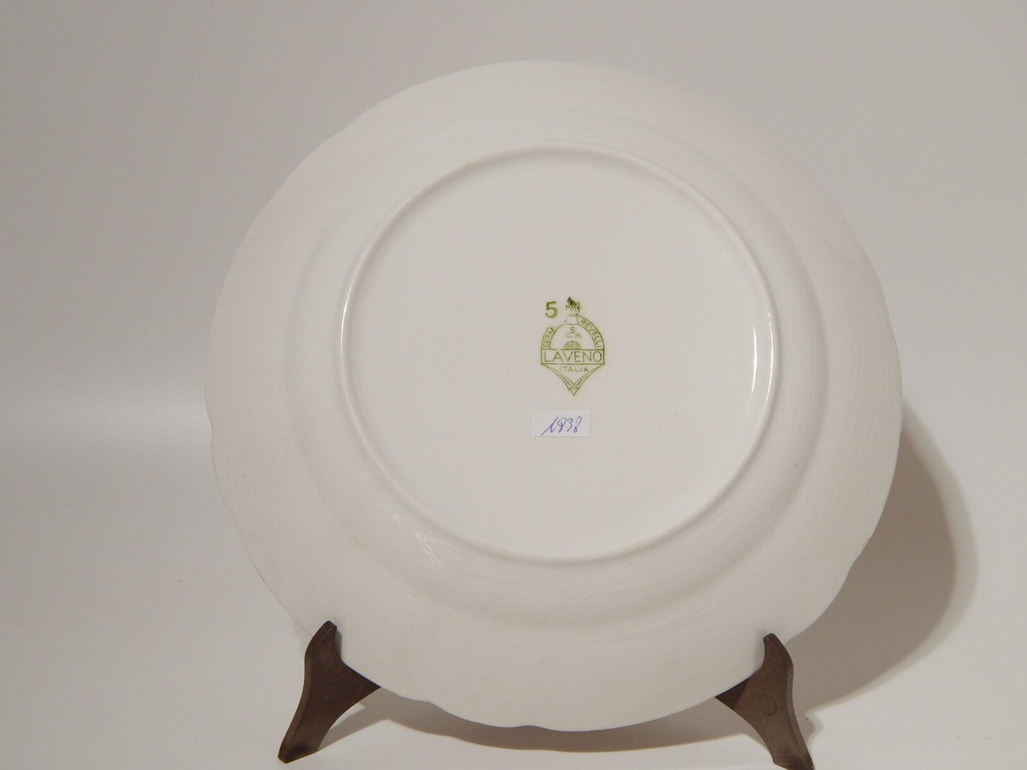 ANTICO ART DECO' VASSOIO SOCIETÀ CERAMICA REVELLI LAVENO FASCIA ARANCIO