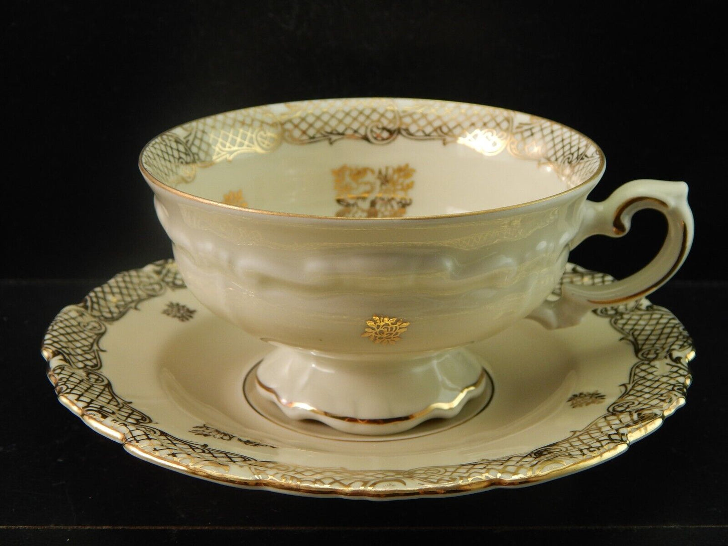 ANTICA ROCAILLE TAZZA DA TE' PORCELLANA VOHENSTRAUSS JOHANN SELTMANN BAVARIA