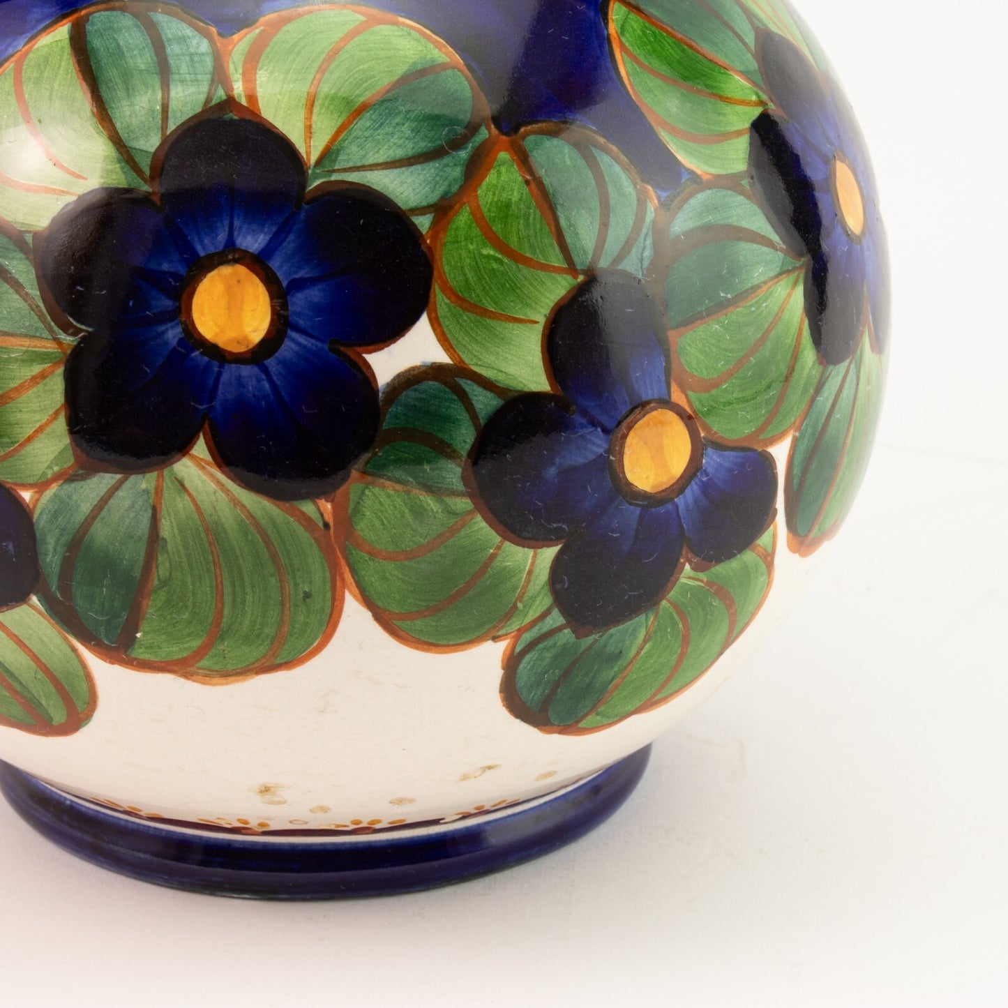 ROYAL COPENHAGEN ALUMINIA ANTICO VASO CERAMICA SOTTOSMALTO 838-431 CM 18X17