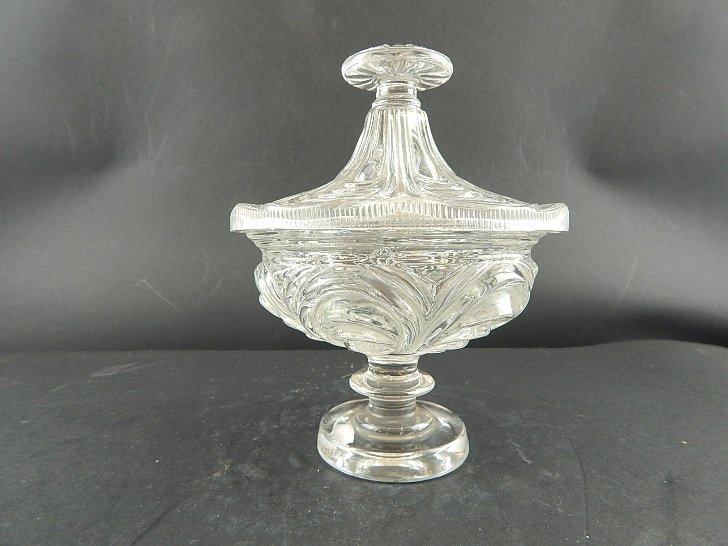 ANTICA PRIMO 800 ORIGINALE PREZIOSO PORTA BONBONS CENTROTAVOLA IN VETRO DIFETTO