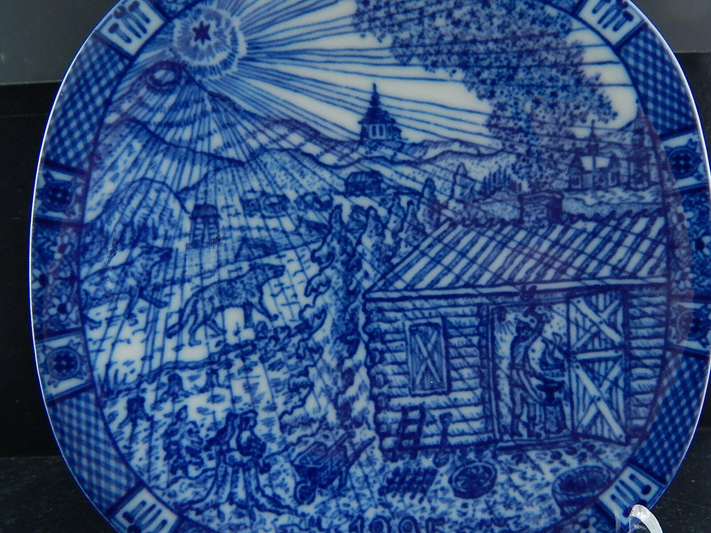 RORSTRAND PIATTO PORCELLANA NATALE 1995 PORCELAIN CHRISTMAS PLATE COLLEZIONE NEW