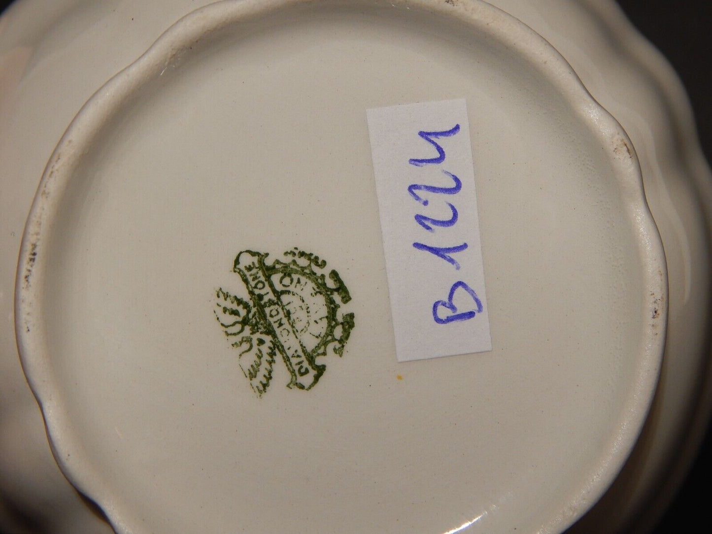 VINTAGE LATTIERA BRICCO CERAMICA RICHARD GINORI LAVENO DIAMONDSTONE FLOREALE